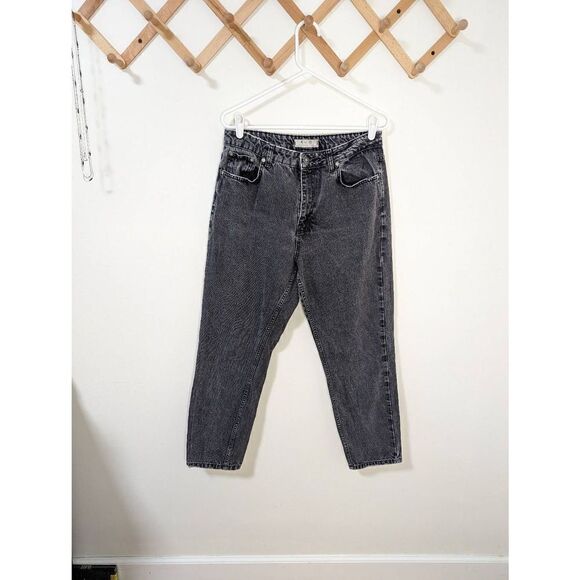 Free People We The Free Black Tapered Straight Leg Jeans - Size 31 - Picture 1 of 8